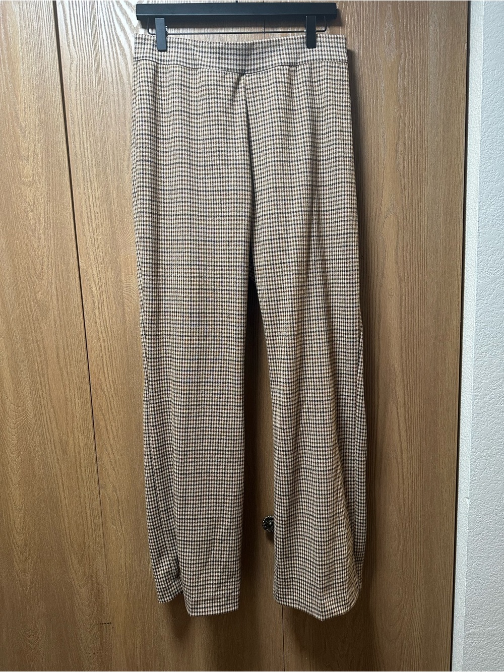 crosby. Brown & Cream Houndstooth Pants
